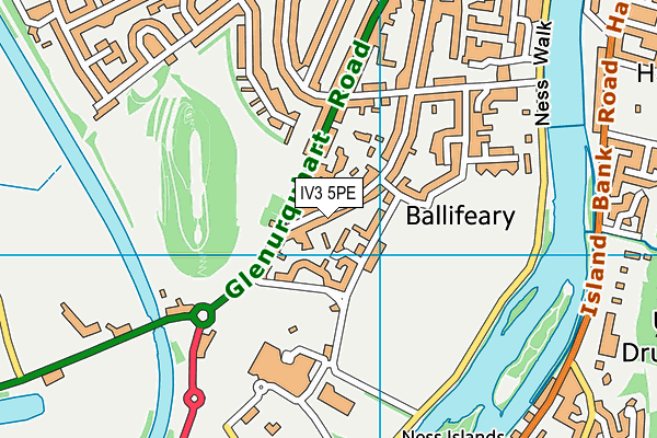 IV3 5PE map - OS VectorMap District (Ordnance Survey)