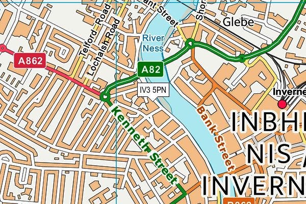 IV3 5PN map - OS VectorMap District (Ordnance Survey)