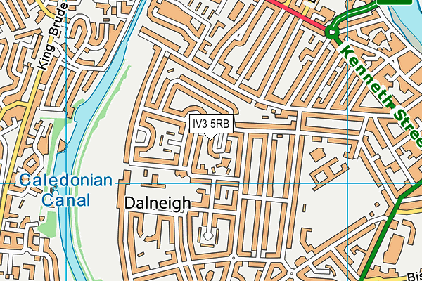 IV3 5RB map - OS VectorMap District (Ordnance Survey)