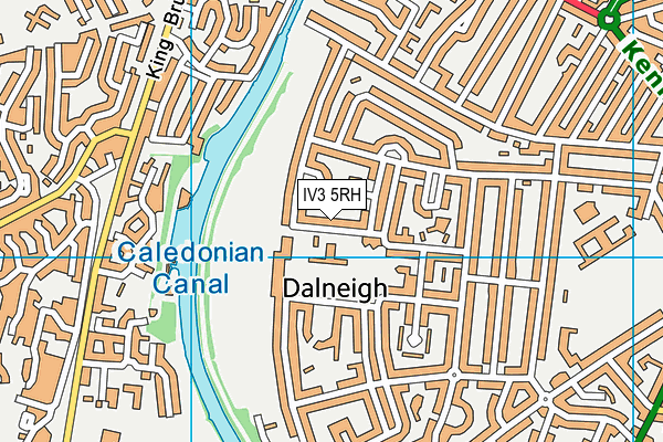 IV3 5RH map - OS VectorMap District (Ordnance Survey)