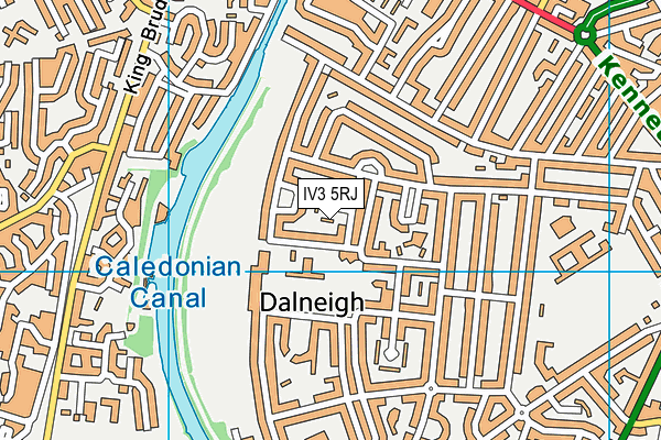 IV3 5RJ map - OS VectorMap District (Ordnance Survey)