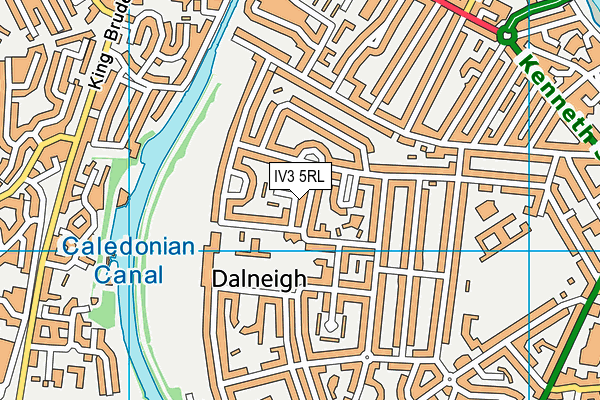 IV3 5RL map - OS VectorMap District (Ordnance Survey)