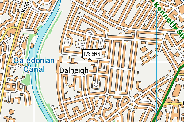 IV3 5RN map - OS VectorMap District (Ordnance Survey)