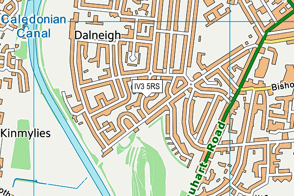 IV3 5RS map - OS VectorMap District (Ordnance Survey)