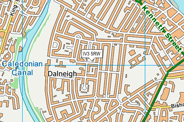 IV3 5RW map - OS VectorMap District (Ordnance Survey)