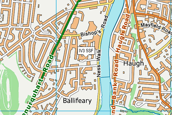 IV3 5SF map - OS VectorMap District (Ordnance Survey)