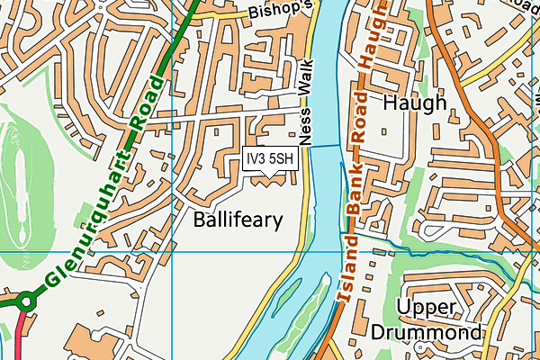 IV3 5SH map - OS VectorMap District (Ordnance Survey)