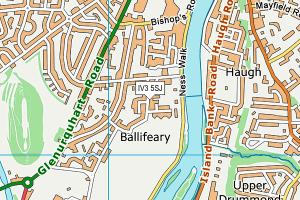 IV3 5SJ map - OS VectorMap District (Ordnance Survey)