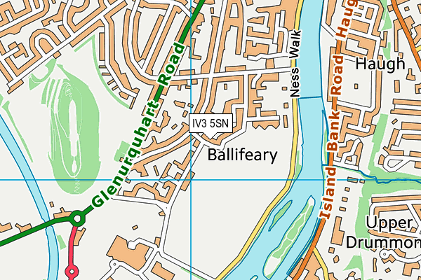 IV3 5SN map - OS VectorMap District (Ordnance Survey)