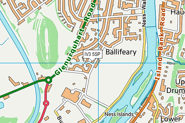 IV3 5SP map - OS VectorMap District (Ordnance Survey)