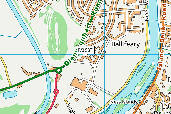 IV3 5ST map - OS VectorMap District (Ordnance Survey)