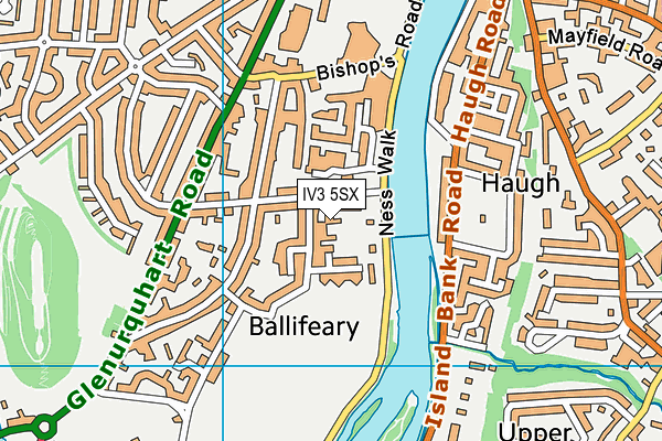 IV3 5SX map - OS VectorMap District (Ordnance Survey)