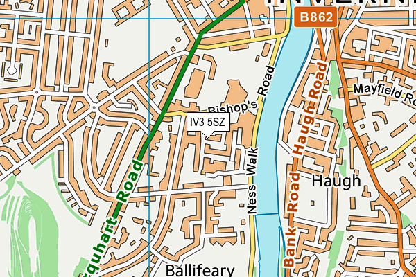 IV3 5SZ map - OS VectorMap District (Ordnance Survey)