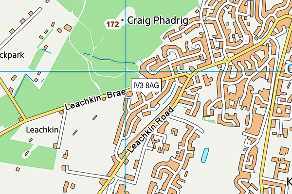 IV3 8AG map - OS VectorMap District (Ordnance Survey)