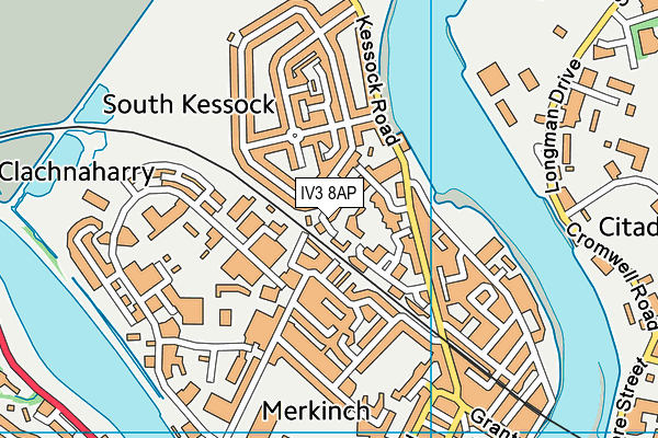 IV3 8AP map - OS VectorMap District (Ordnance Survey)