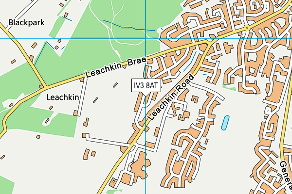 IV3 8AT map - OS VectorMap District (Ordnance Survey)