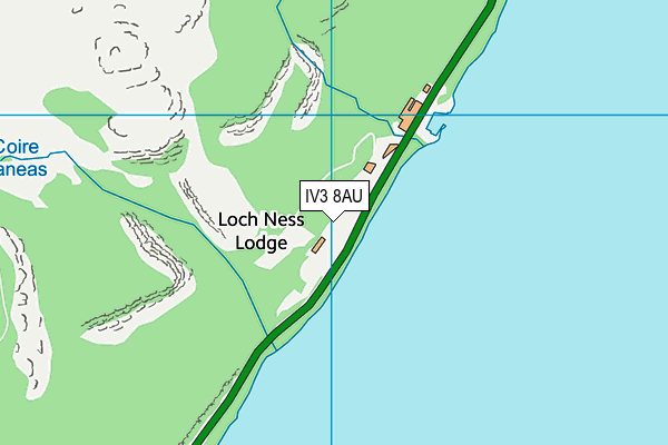 IV3 8AU map - OS VectorMap District (Ordnance Survey)