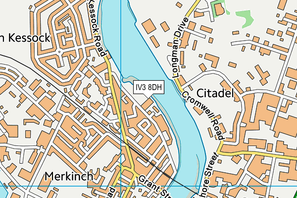 IV3 8DH map - OS VectorMap District (Ordnance Survey)