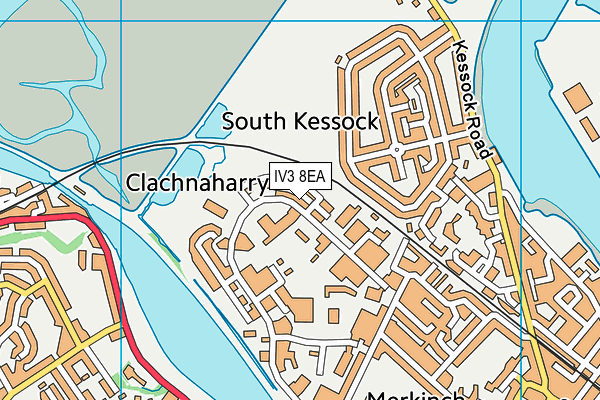 IV3 8EA map - OS VectorMap District (Ordnance Survey)