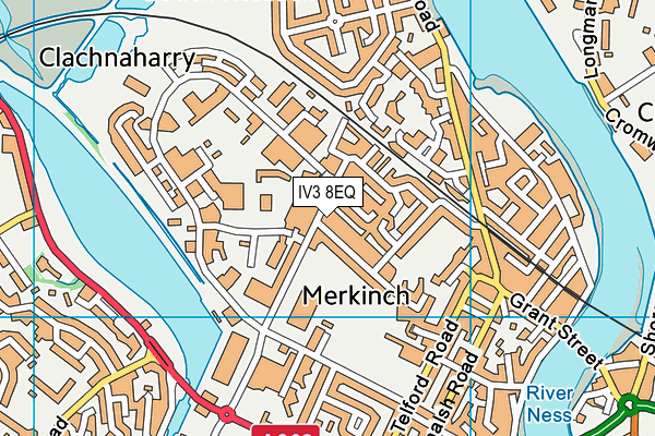 IV3 8EQ map - OS VectorMap District (Ordnance Survey)