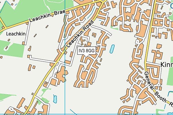 IV3 8GG map - OS VectorMap District (Ordnance Survey)