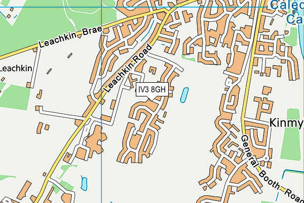 IV3 8GH map - OS VectorMap District (Ordnance Survey)