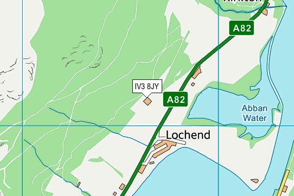 IV3 8JY map - OS VectorMap District (Ordnance Survey)