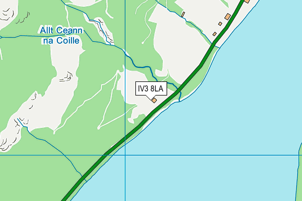 IV3 8LA map - OS VectorMap District (Ordnance Survey)