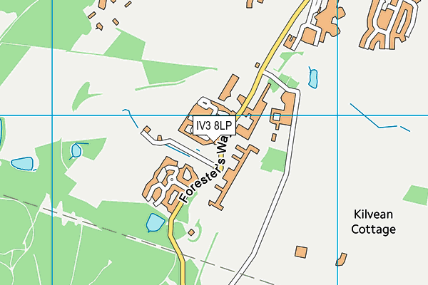 IV3 8LP map - OS VectorMap District (Ordnance Survey)