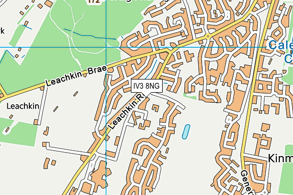 IV3 8NG map - OS VectorMap District (Ordnance Survey)