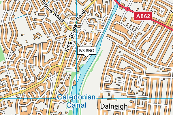 IV3 8NQ map - OS VectorMap District (Ordnance Survey)