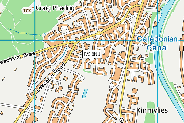 IV3 8NU map - OS VectorMap District (Ordnance Survey)