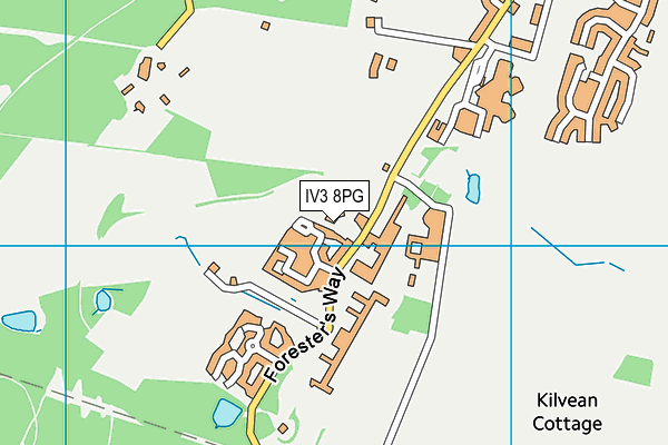 IV3 8PG map - OS VectorMap District (Ordnance Survey)