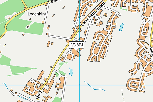 IV3 8PJ map - OS VectorMap District (Ordnance Survey)