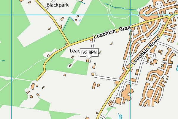 IV3 8PN map - OS VectorMap District (Ordnance Survey)