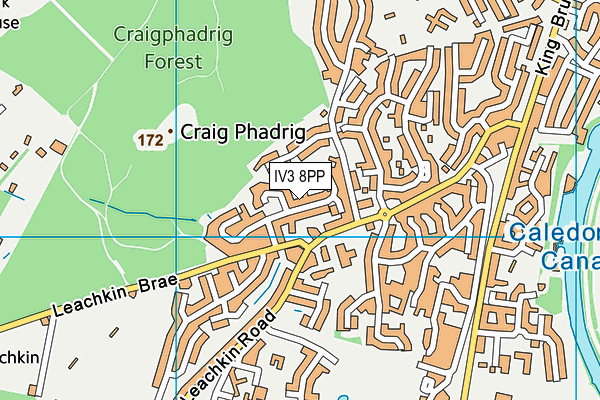 IV3 8PP map - OS VectorMap District (Ordnance Survey)