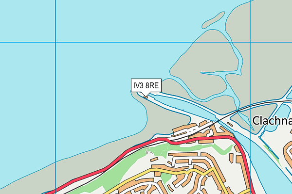 IV3 8RE map - OS VectorMap District (Ordnance Survey)