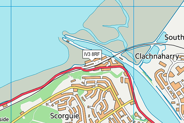 IV3 8RF map - OS VectorMap District (Ordnance Survey)