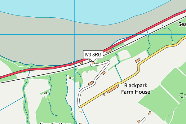 IV3 8RG map - OS VectorMap District (Ordnance Survey)