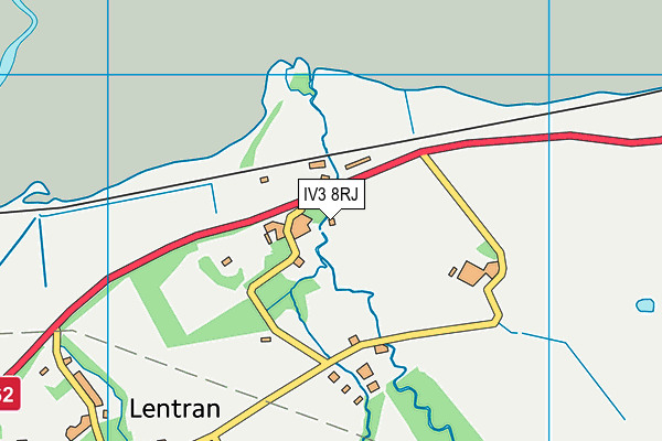 IV3 8RJ map - OS VectorMap District (Ordnance Survey)