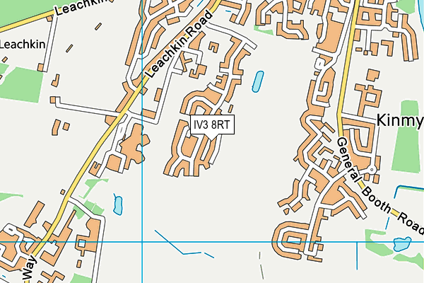 IV3 8RT map - OS VectorMap District (Ordnance Survey)