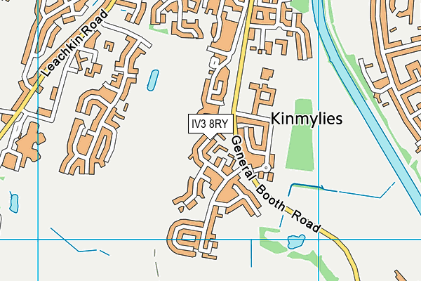 IV3 8RY map - OS VectorMap District (Ordnance Survey)