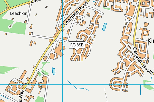 IV3 8SB map - OS VectorMap District (Ordnance Survey)