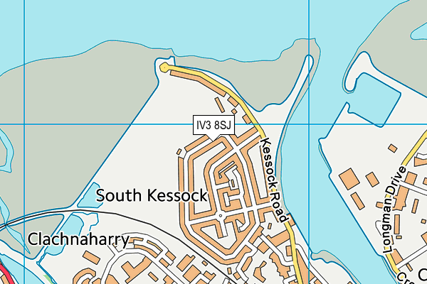 IV3 8SJ map - OS VectorMap District (Ordnance Survey)