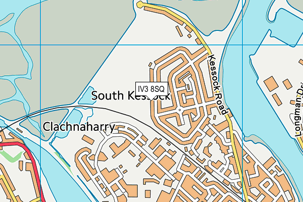 IV3 8SQ map - OS VectorMap District (Ordnance Survey)