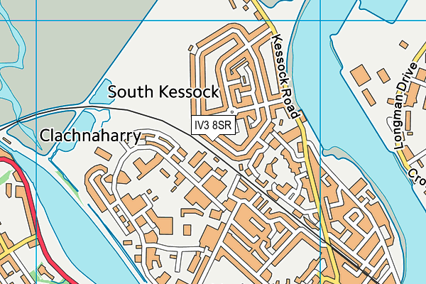IV3 8SR map - OS VectorMap District (Ordnance Survey)