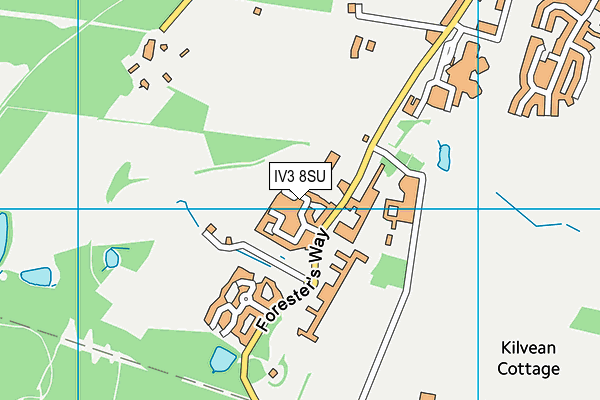 IV3 8SU map - OS VectorMap District (Ordnance Survey)