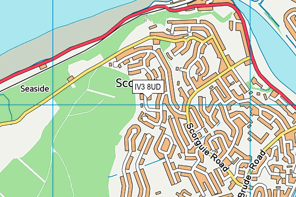 IV3 8UD map - OS VectorMap District (Ordnance Survey)