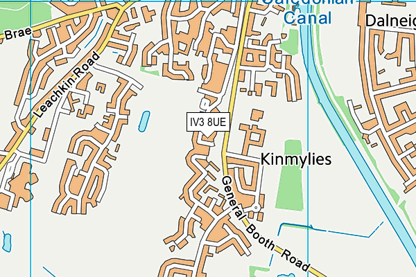 IV3 8UE map - OS VectorMap District (Ordnance Survey)