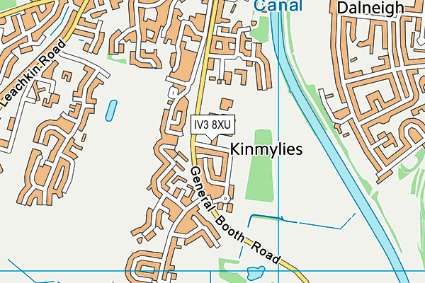 IV3 8XU map - OS VectorMap District (Ordnance Survey)